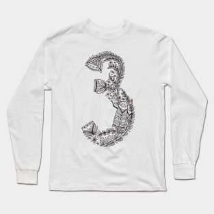 Three (Buu&Luu Alphabet) Long Sleeve T-Shirt